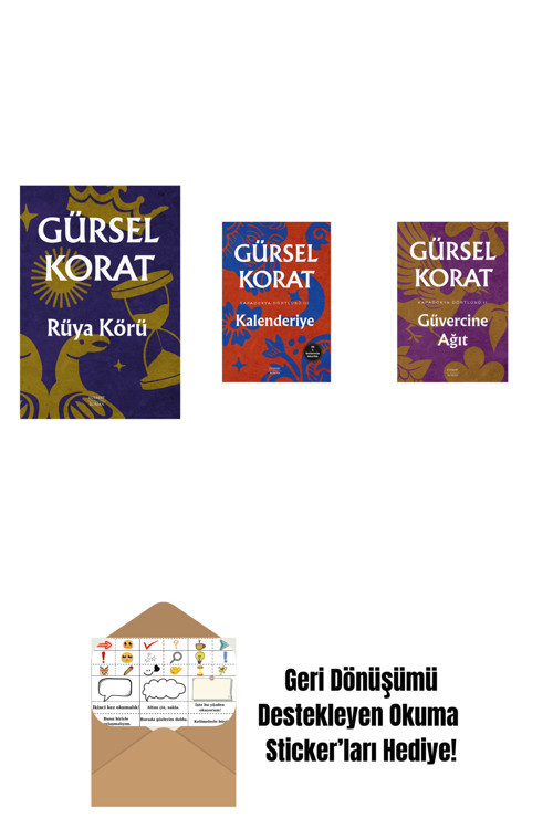 Everest Yayınları Rüya Körü + Kalenderiye + Güvercine Ağıt + Okuma Sticker'Ları