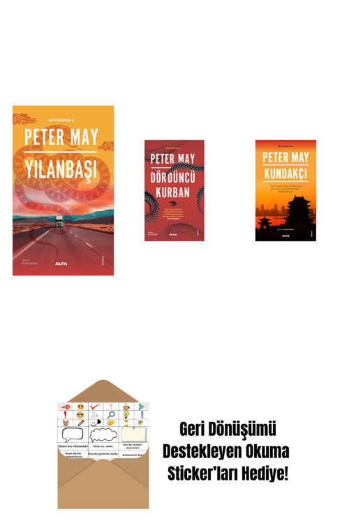 Alfa Yayıncılık Yılanbaşı + Dördüncü Kurban + Kundakçı + Okuma Sticker'Ları