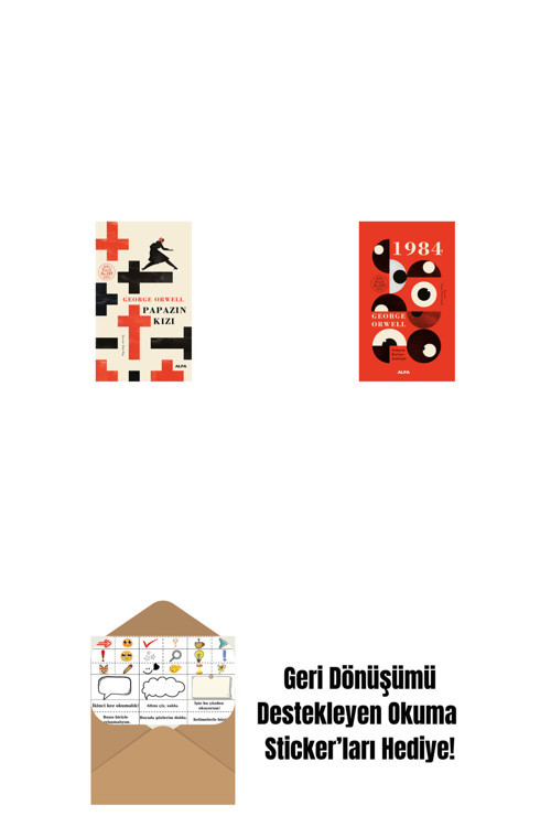 Alfa Yayıncılık Papazın Kızı ( Ciltli ) + 1984 (Ciltli) + Okuma Sticker'Ları