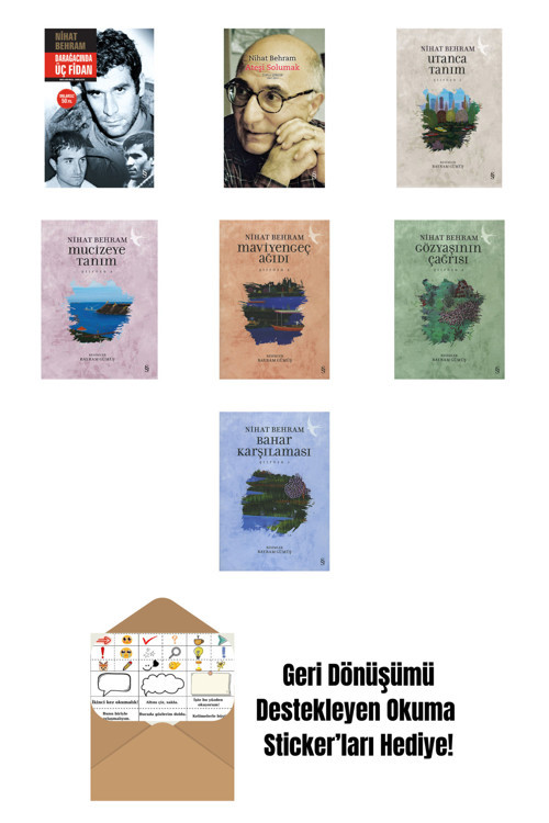 Alfa Yayıncılık Nihat Behram 7 Kitap Set + Okuma Sticker'Ları