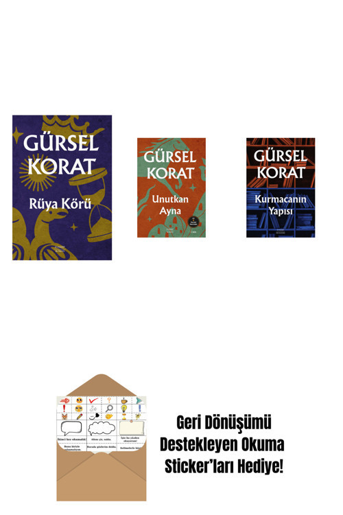 Everest Yayınları Rüya Körü + Unutkan Ayna + Kurmacanın Yapısı + Okuma Sticker'Ları