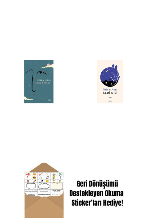 Alfa Yayıncılık Gümüş Kordon + Kedi Dili + Okuma Sticker'Ları
