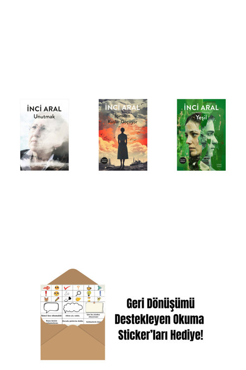 Everest Yayınları Unutmak + İçimden Kuşlar Göçüyor + Yeşil + Okuma Sticker'Ları