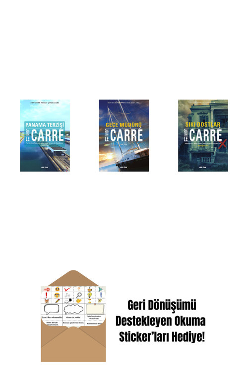 Alfa Yayıncılık Panama Terzisi + Gece Müdürü + Sıkı Dostlar + Okuma Sticker'Ları