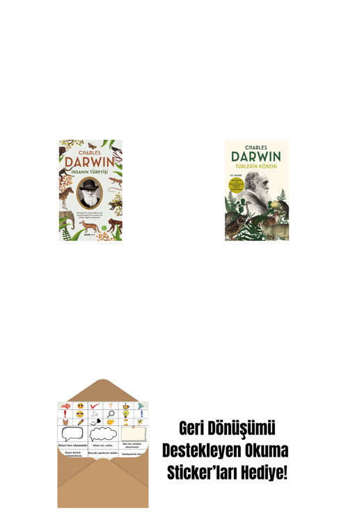 Alfa Yayıncılık İnsanın Türeyişi + Türlerin Kökeni + Okuma Sticker'Ları