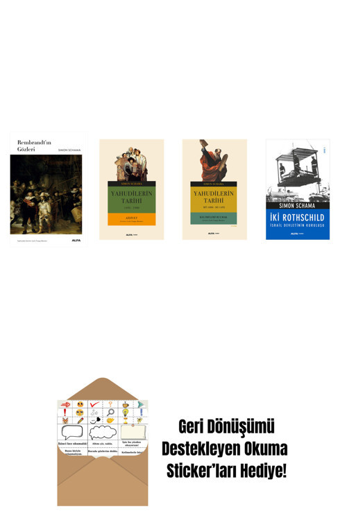 Alfa Yayıncılık Simon Schama 4 Kitap Set + Okuma Sticker'Ları