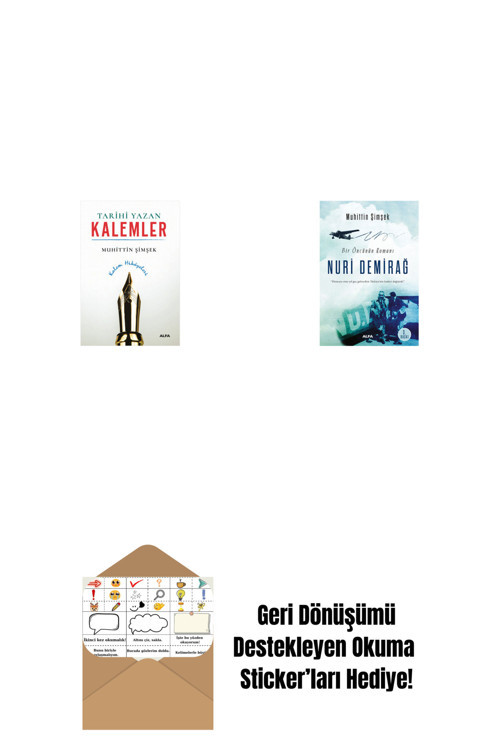 Alfa Yayıncılık Tarihi Yazan Kalemler + Nuri Demirağ + Okuma Sticker'Ları