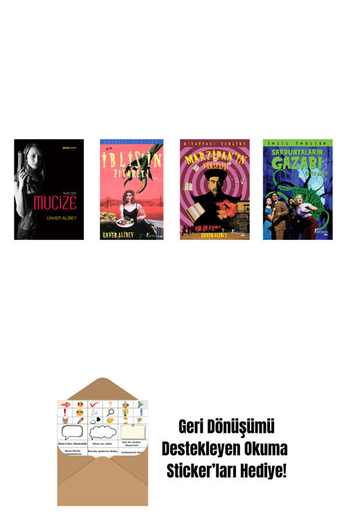 Alfa Yayıncılık Ünver Alibey 4 Kitap Set + Okuma Sticker'Ları
