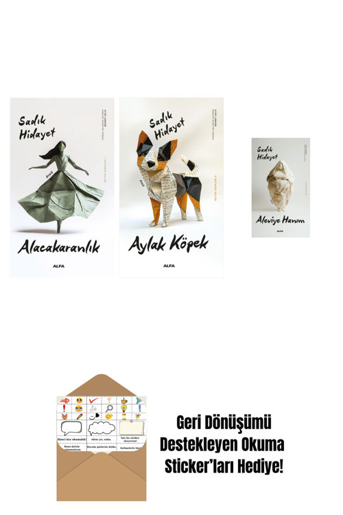 Alfa Yayıncılık Alacakaranlık + Aylak Köpek + Aleviye Hanım + Okuma Sticker'Ları