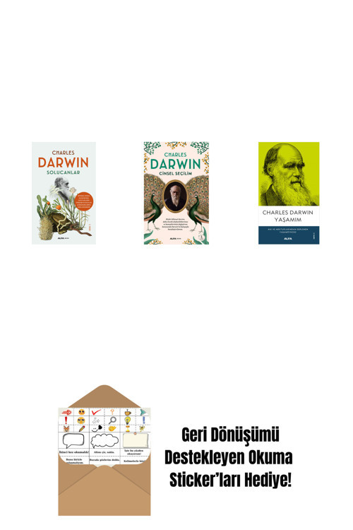 Alfa Yayıncılık Solucanlar + Cinsel Seçilim + Yaşamım + Okuma Sticker'Ları