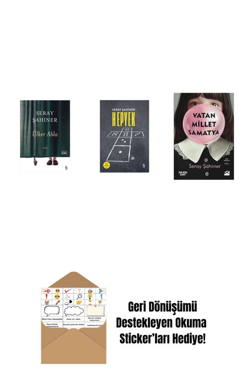 Everest Yayınları Ülker Abla + Hepyek + Vatan Millet Samatya + Okuma Sticker'Ları