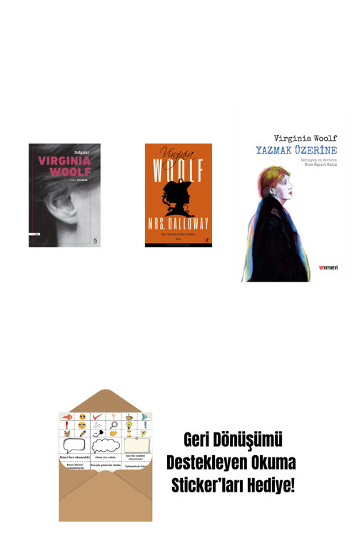 Everest Yayınları Dalgalar + Mrs.Dalloway + Yazmak Üzerine + Okuma Sticker'Ları