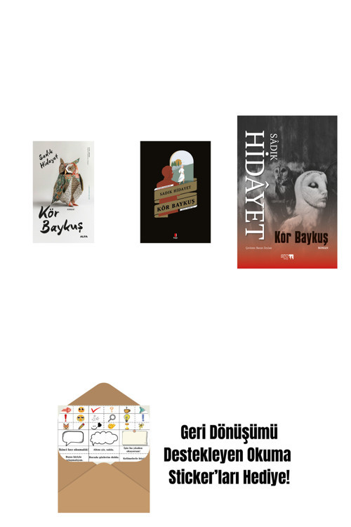 Alfa Yayıncılık Kör Baykuş + Kör Baykuş + Kör Baykuş + Okuma Sticker'Ları