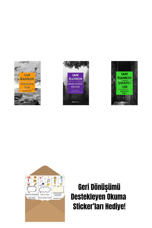 Alfa Yayıncılık İmkânsız Ölü + Başkasının Mezarı + Şikâyetler + Okuma Sticker'Ları