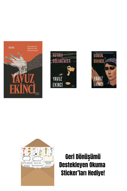 Everest Yayınları Aziz + Rüyası Bölünenler + Günün Birinde + Okuma Sticker'Ları