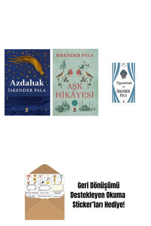 Alfa Yayıncılık Azdahak + Aşk Hikâyesi + Nizamülmülk (Ciltli) + Okuma Sticker'Ları