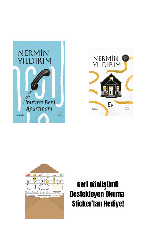 Everest Yayınları Unutma Beni Apartmanı (Ciltli) + Ev (Ciltli) + Okuma Sticker'Ları