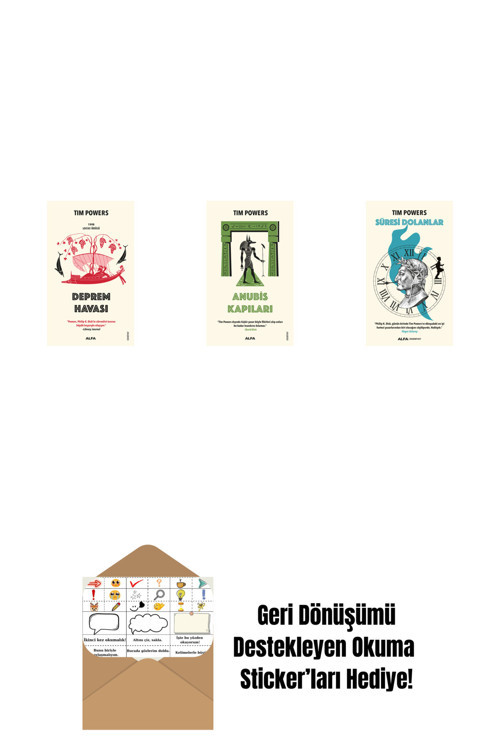 Alfa Yayıncılık Deprem Havası + Anubis Kapıları + Süresi Dolanlar + Okuma Sticker'Ları