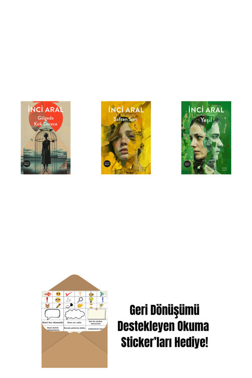 Everest Yayınları Gölgede Kırk Derece + Safran Sarı + Yeşil + Okuma Sticker'Ları