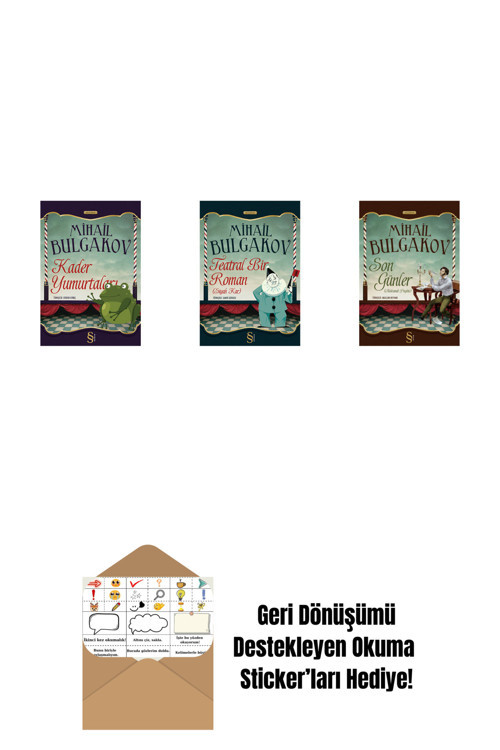 Everest Yayınları Kader Yumurtaları + Teatral Bir Roman + Son Günler + Okuma Sticker'Ları
