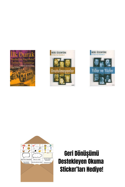 Alfa Yayıncılık İlk Durak + Unutulmayanlar + Yıllar Ve Yüzler + Okuma Sticker'Ları