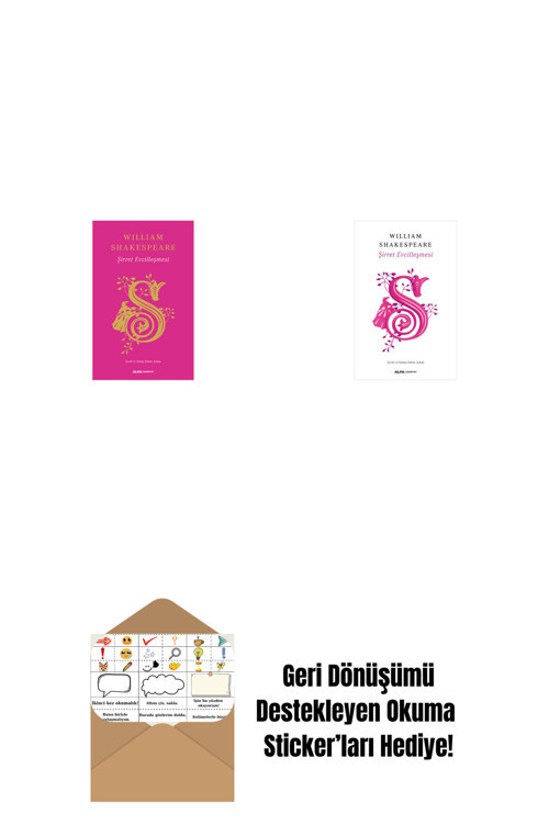 Alfa Yayıncılık Şirret Evcilleşmesi (Ciltli) + Kral Lear (Ciltli) + Okuma Sticker'Ları