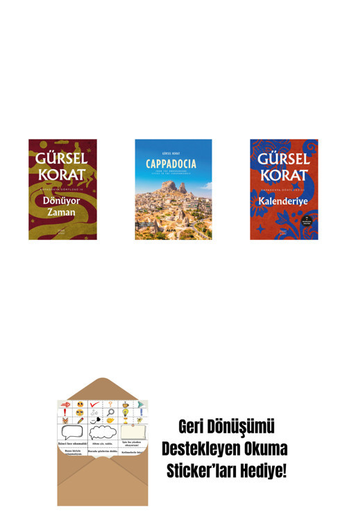 Everest Yayınları Dönüyor Zaman + Cappadocia (Ciltli) + Kalenderiye + Okuma Sticker'Ları