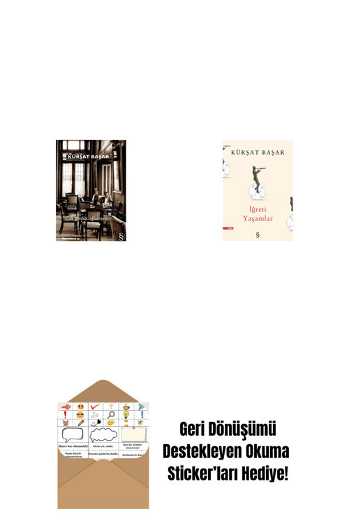 Everest Yayınları Çok Güldük, Ağlamayalım + İğreti Yaşamlar + Okuma Sticker'Ları