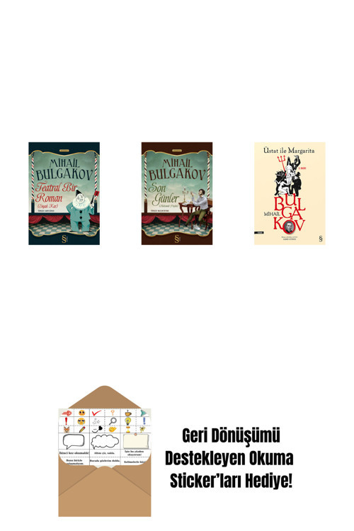 Everest Yayınları Teatral Bir Roman + Son Günler + Üstat İle Margarita + Okuma Sticker'Ları
