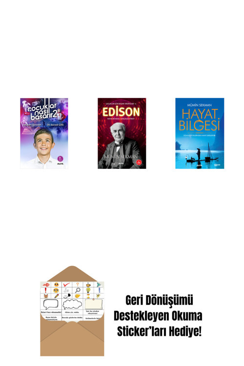 Alfa Yayıncılık Çocuklar Nasıl Başarır 2 + Edison + Hayat Bilgesi 2 + Okuma Sticker'Ları