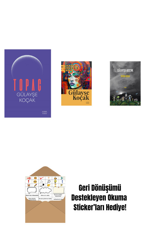 Alfa Yayıncılık Topaç + Yaratıcı Yazmanın Hazzı + Siyah Koku + Okuma Sticker'Ları