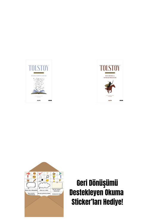 Alfa Yayıncılık Tolstoy Bütün Eserleri 17 + Tolstoy Bütün Eserleri 14 + Okuma Sticker'Ları