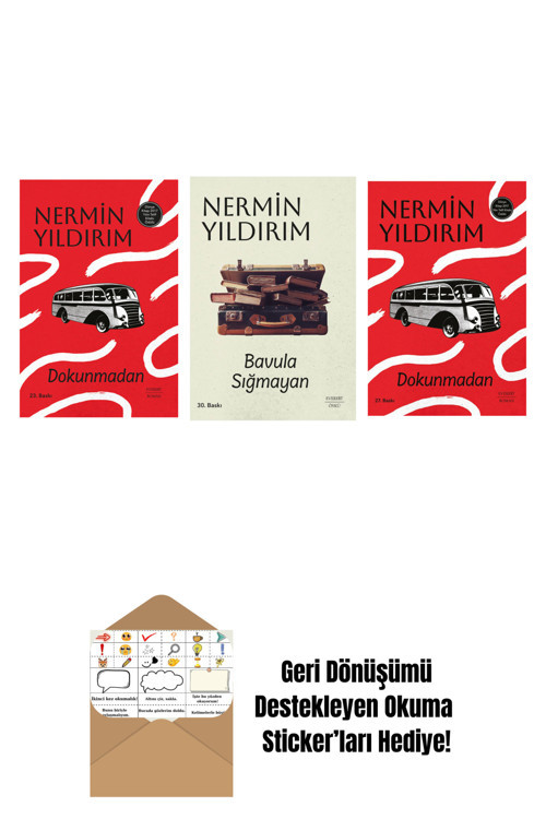 Everest Yayınları Dokunmadan (Ciltli) + Bavula Sığmayan + Dokunmadan + Okuma Sticker'Ları