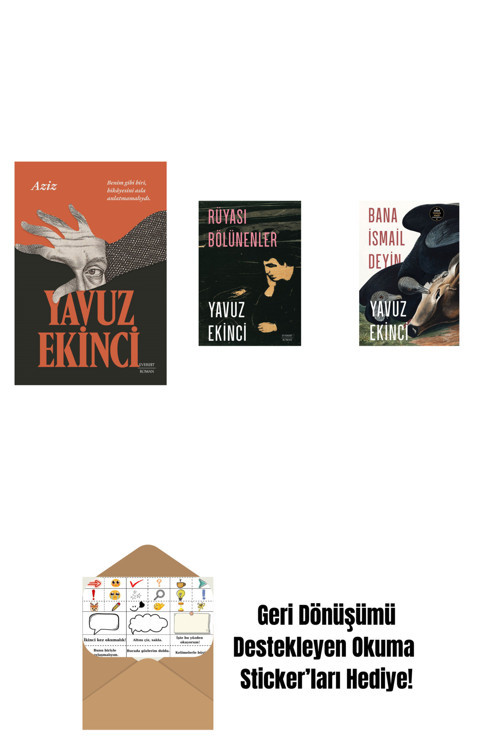 Everest Yayınları Aziz + Rüyası Bölünenler + Bana İsmail Deyin + Okuma Sticker'Ları
