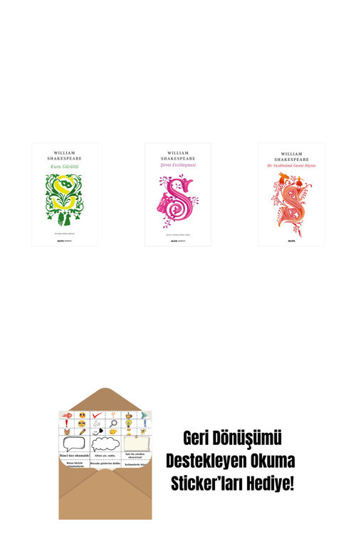 Alfa Yayıncılık Kuru Gürültü + Kral Lear (Ciltli) + Kral Lear + Okuma Sticker'Ları
