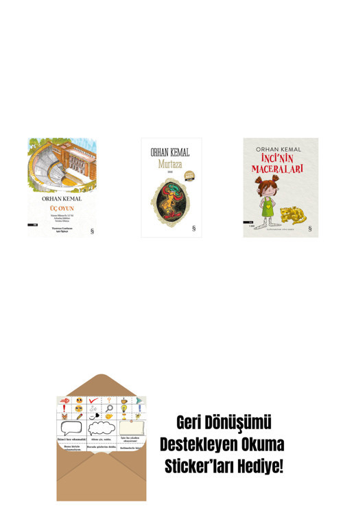 Everest Yayınları Üç Oyun + Murtaza (Midi Boy) + İnci'Nin Maceraları + Okuma Sticker'Ları