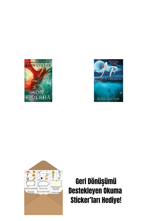 Alfa Yayıncılık Son Ejderha + Artemis Fowl 7 - Atlantis Saplantısı + Okuma Sticker'Ları