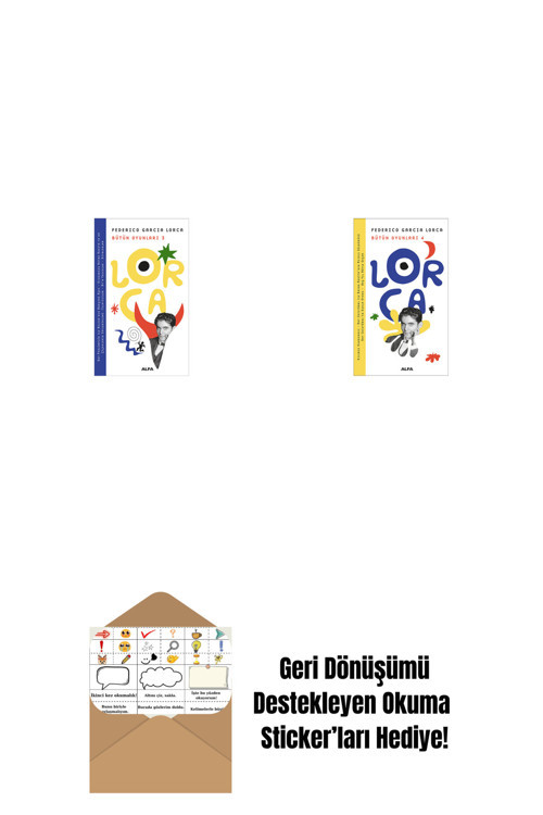 Alfa Yayıncılık Lorca Bütün Oyunları 3 + Lorca Bütün Oyunları 4 + Okuma Sticker'Ları