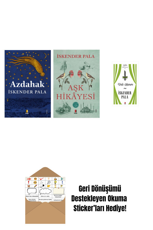 Alfa Yayıncılık Azdahak + Aşk Hikâyesi + Vali Hanım (Ciltli) + Okuma Sticker'Ları