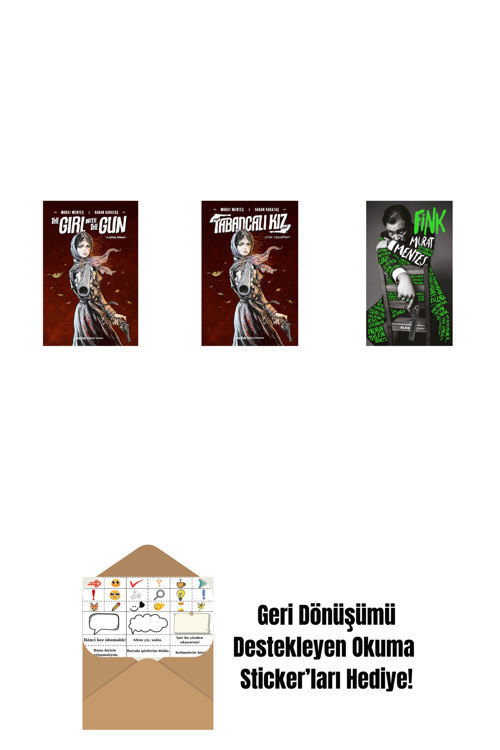 Alfa Yayıncılık The Girl With The Gun + Tabancalı Kız (Ciltli) + Fink + Okuma Sticker'Ları