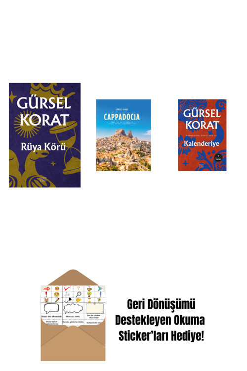 Everest Yayınları Rüya Körü + Cappadocia (Ciltli) + Kalenderiye + Okuma Sticker'Ları