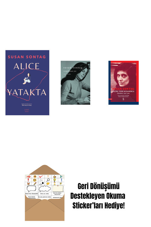 Everest Yayınları Alice Yatakta + Vurgulanan Yer + Bilinç Tene Kuşanınca + Okuma Sticker'Ları