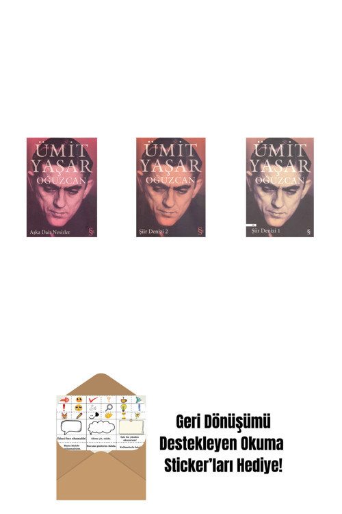 Everest Yayınları Aşka Dair Nesirler + Şiir Denizi 2 + Şiir Denizi 1 + Okuma Sticker'Ları