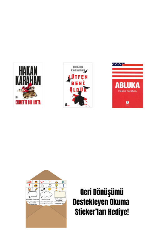 Alfa Yayıncılık Cennette Bir Hafta + Lütfen Beni Öldür + Abluka + Okuma Sticker'Ları
