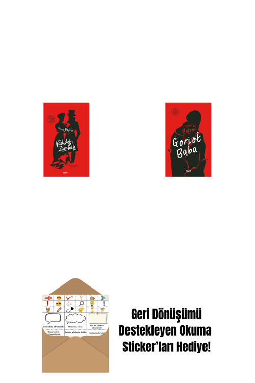 Alfa Yayıncılık Vadideki Zambak (Ciltli) + Goriot Baba (Ciltli) + Okuma Sticker'Ları