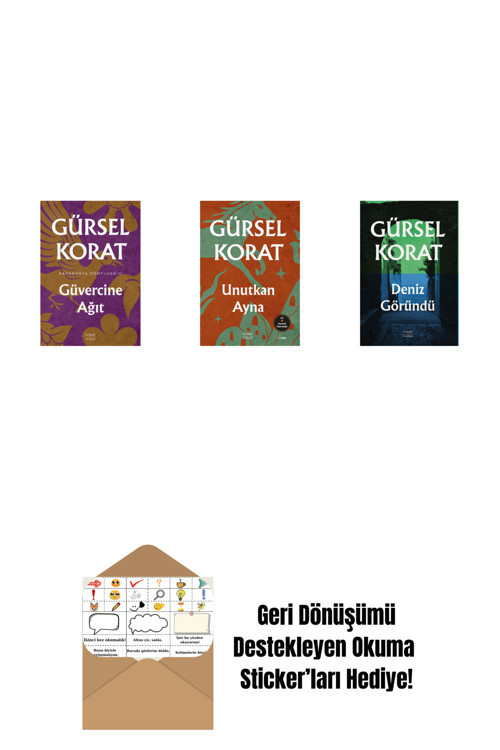 Everest Yayınları Güvercine Ağıt + Unutkan Ayna + Deniz Göründü + Okuma Sticker'Ları