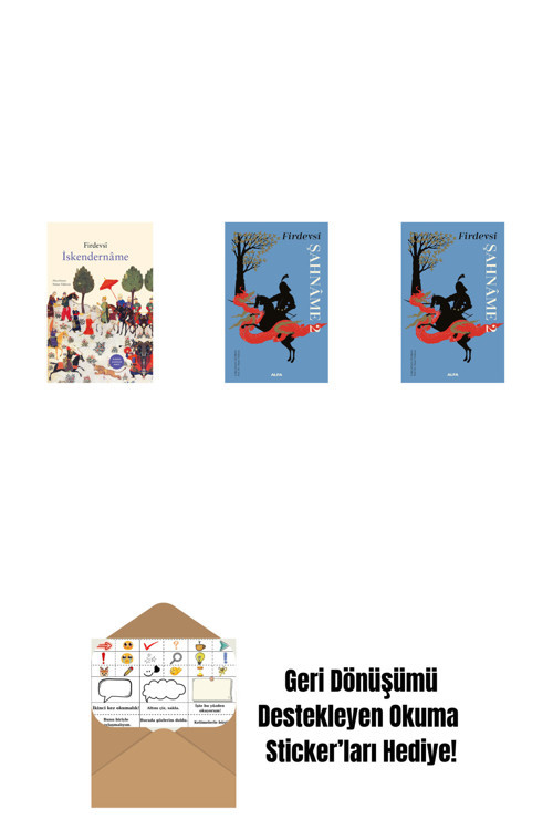 Alfa Yayıncılık İskendernâme (Ciltli) + Şahnâme 2 + Şahnâme 2 (Ciltli) + Okuma Sticker'Ları