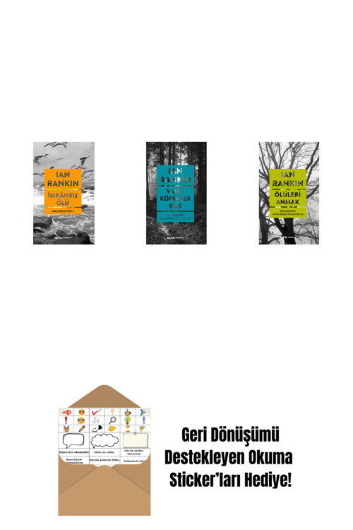 Alfa Yayıncılık İmkânsız Ölü + Vahşi Köpekler Bile + Ölüleri Anmak + Okuma Sticker'Ları