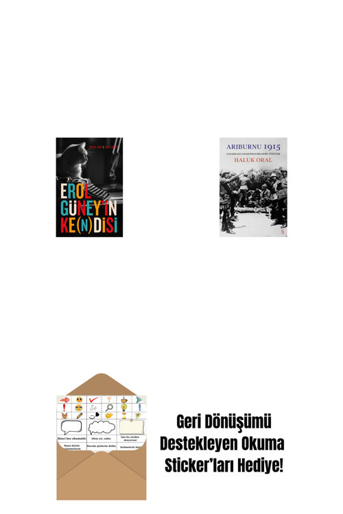 Everest Yayınları Erol Güney’İn Ke(N)Disi + Arıburnu 1915 (Ciltli) + Okuma Sticker'Ları