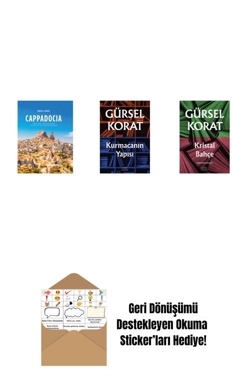 Everest Yayınları Cappadocia (Ciltli) + Kurmacanın Yapısı + Kristal Bahçe + Okuma Sticker'Ları